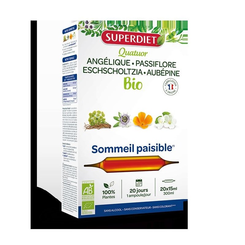 Quatuor Sommeil Paisible bio