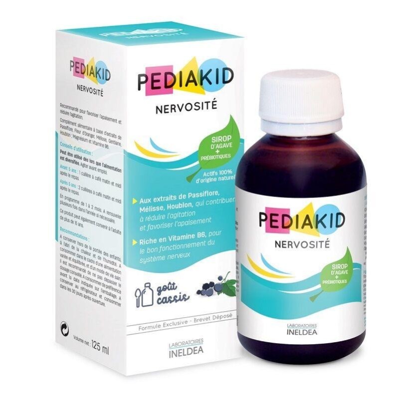 Sirop Pediakid Nervosité 200 ml pour calmer l'agitation et le stress des enfants