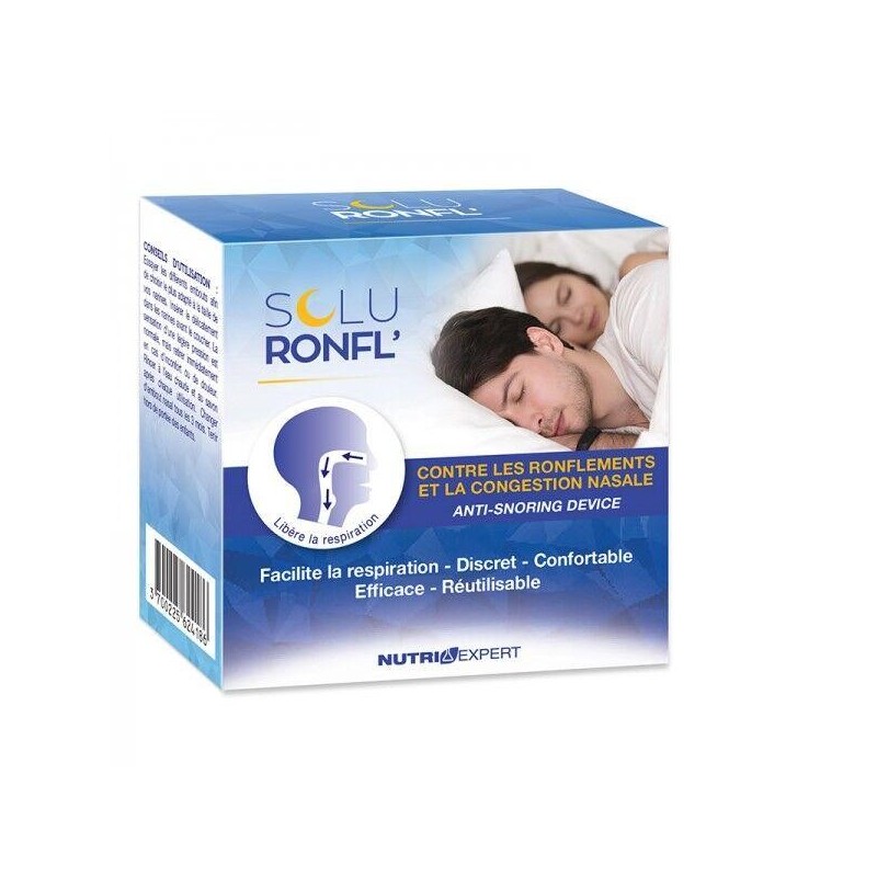Dispositif nasal anti-ronflement Soluronfl' pour un sommeil réparateur