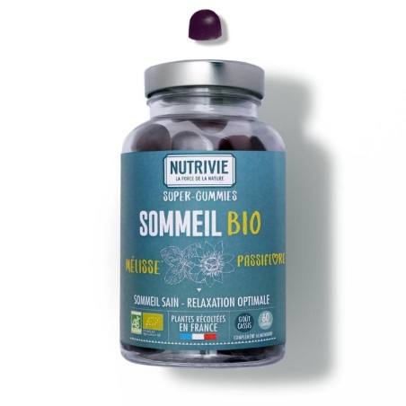 Gummies Sommeil bio Nutrivie pour relaxation et endormissement