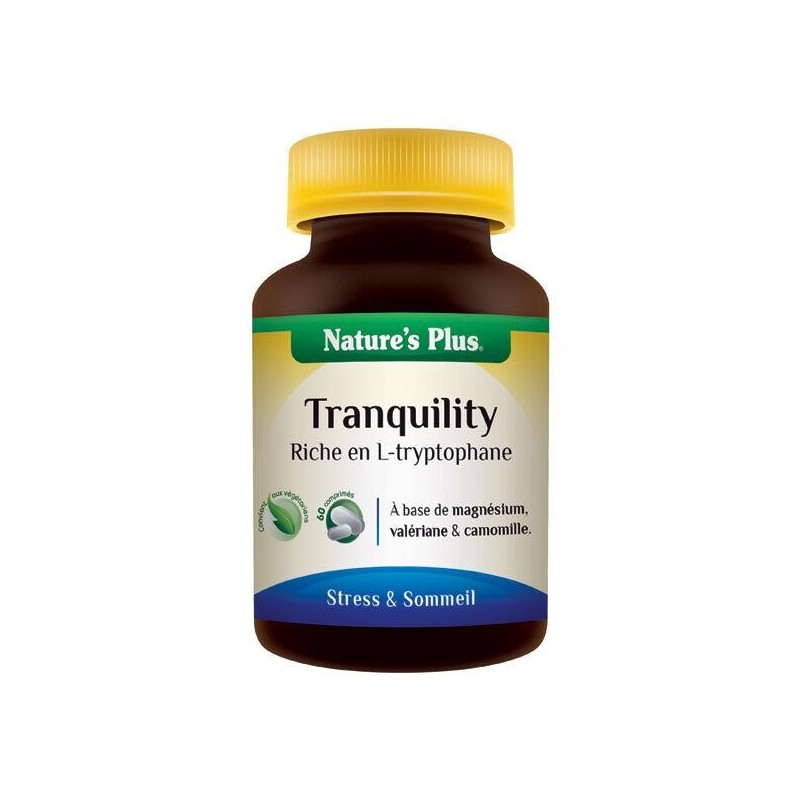 Tranquility Nature's Plus - complément alimentaire pour le sommeil et la détente à base de plantes et minéraux