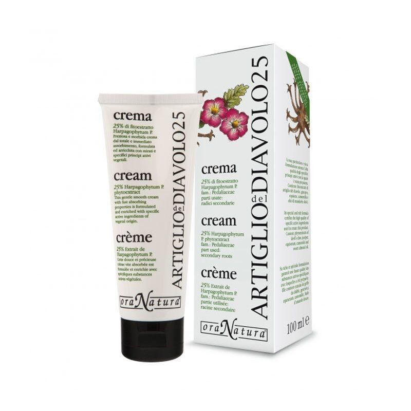 Crème Griffe du Diable 25 OraNatura 10 ml pour apaiser muscles et articulations après l'effort physique.