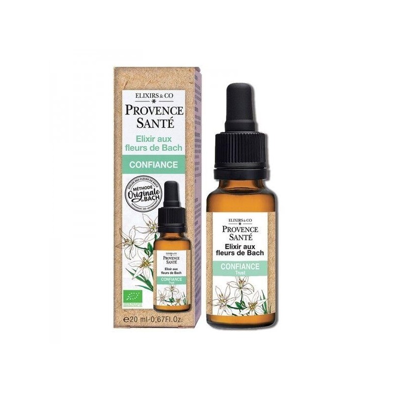 Confiance bio Elixir aux fleurs de Bach 150 ml - Renforcez votre confiance en vous naturellement.