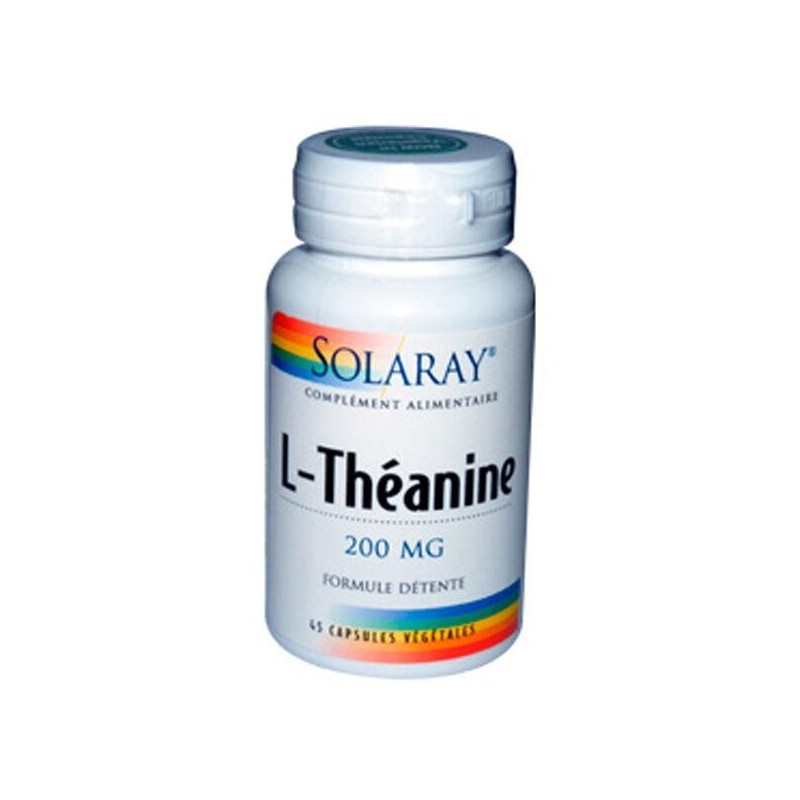 Complément alimentaire Solaray L-Théanine 200 mg pour relaxation