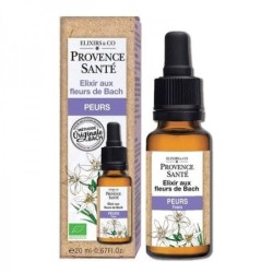 Peurs bio Elixir aux fleurs de Bach 50 ml pour apaiser l'anxiété et gérer les émotions naturellement.