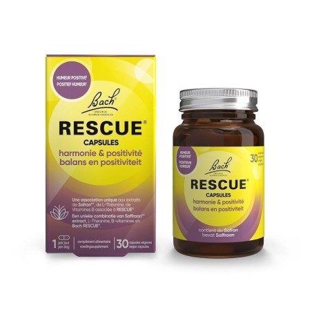 Capsules Rescue® Harmonie and Positivité pour équilibrer les émotions et gérer le stress