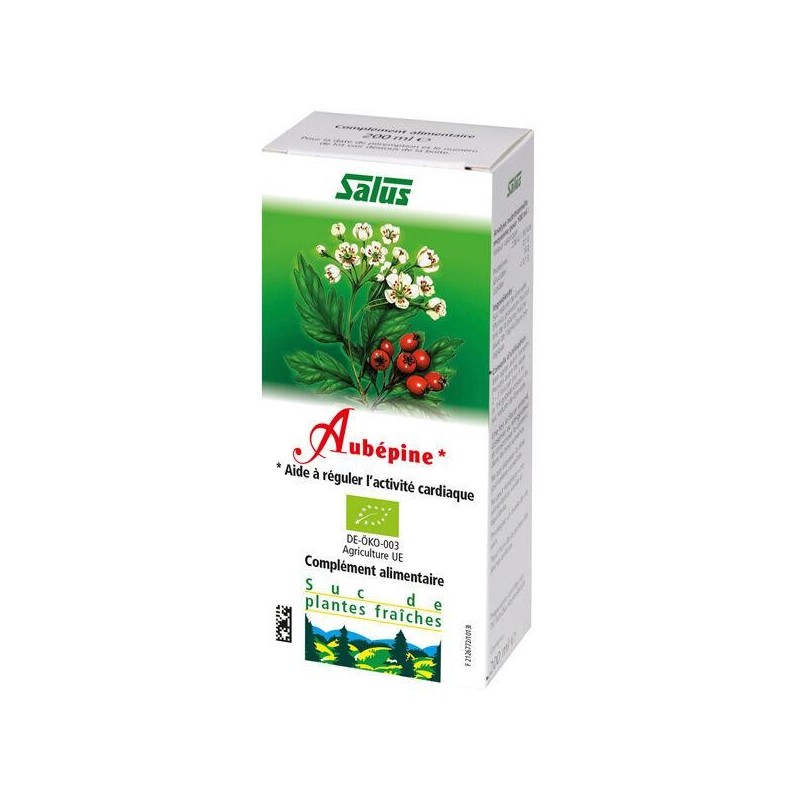 Image du Suc de plantes bio Aubépine de Salus