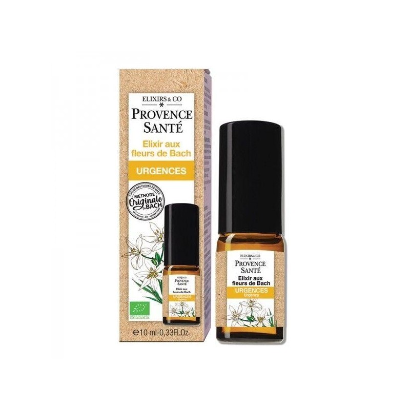 Urgences spray bio Elixir aux fleurs de Bach pour apaiser le stress et les émotions difficiles