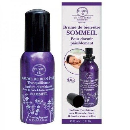 Brume de bien-être sommeil bio Elixirs and Co 250 ml pour favoriser le sommeil et la relaxation