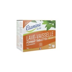Tablettes Lave-vaisselle bio Etamine du Lys pour un nettoyage efficace et respectueux de l'environnement.