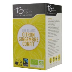 Thé blanc bio au citron et gingembre confit