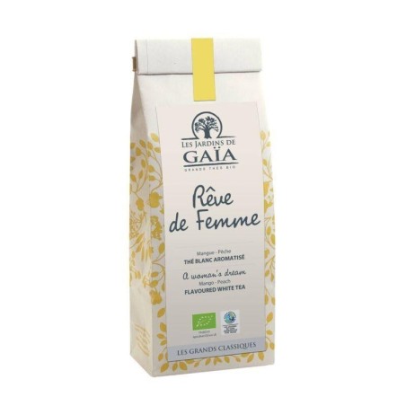 Thé blanc bio Rêve de femme saveur pêche 1