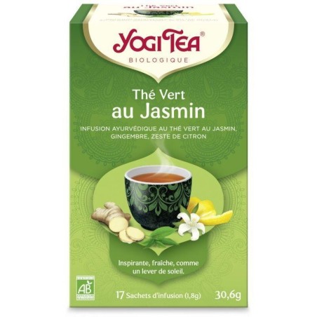 Thé vert au jasmin Yogi Tea - infusion bio apaisante