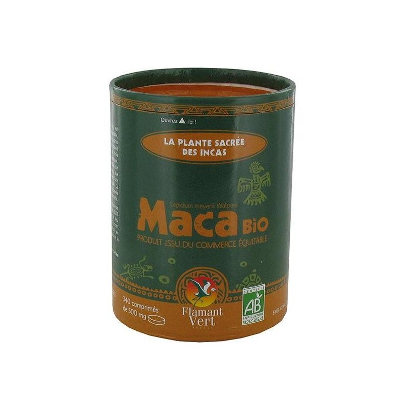 Infusettes de Maca bio Flamant Vert pour tonus sexuel et énergie naturelle