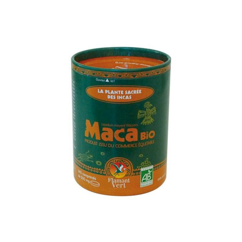 Maca bio poudre Flamant Vert - complément naturel pour le tonus et la vitalité.