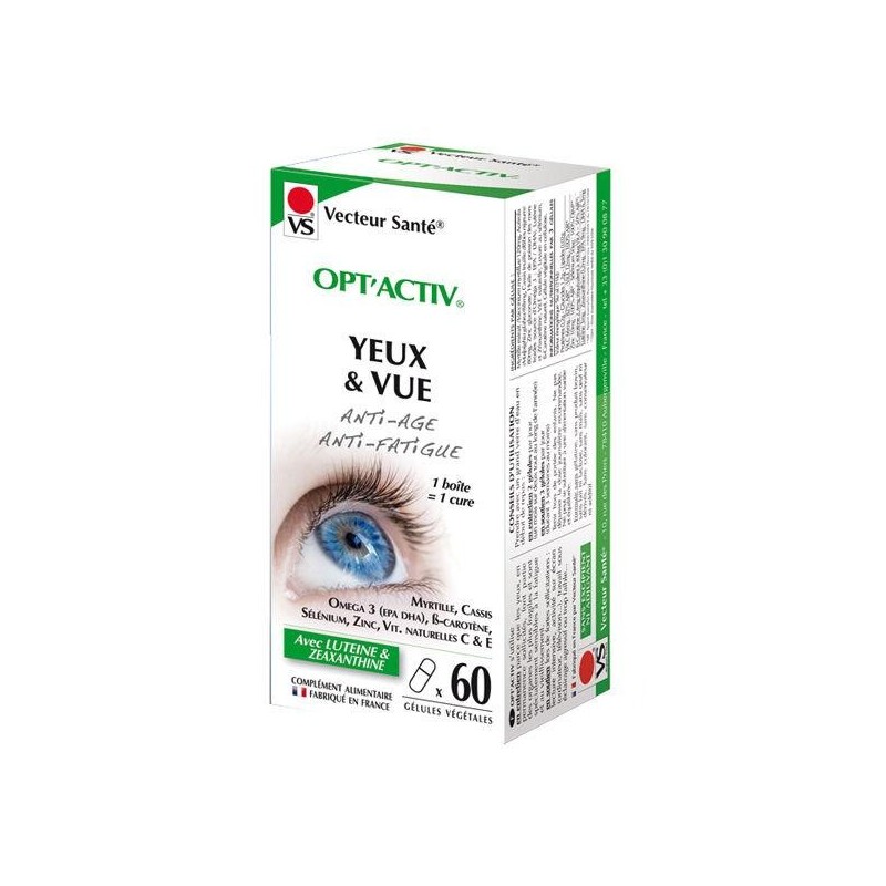 Opt'activ de Vecteur Santé - Complément naturel pour la vision et protection oculaire.