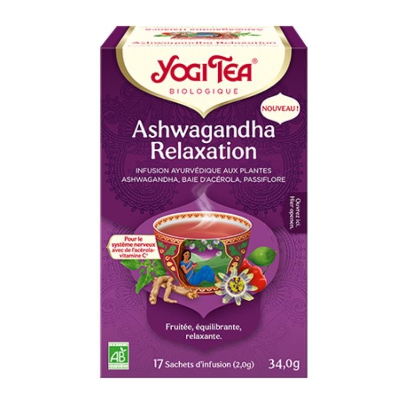 Infusion ayurvédique Ashwagandha Relaxation bio pour apaiser les tensions et favoriser le bien-être
