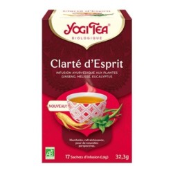 Infusion Ayurvédique Clarté d'Esprit bio Yogi Tea pour la concentration et la clarté mentale