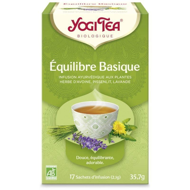 Yogi Tea Équilibre Basique bio - Infusion apaisante à base de camomille pour favoriser l'équilibre et le bien-être naturel.