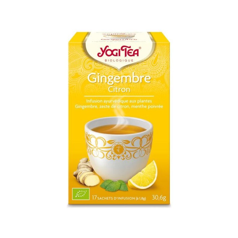 Infusion ayurvédique bio Gingembre Citron de Yogi Tea