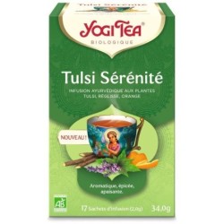 Infusion ayurvédique Tulsi Sérénité bio de Yogi Tea