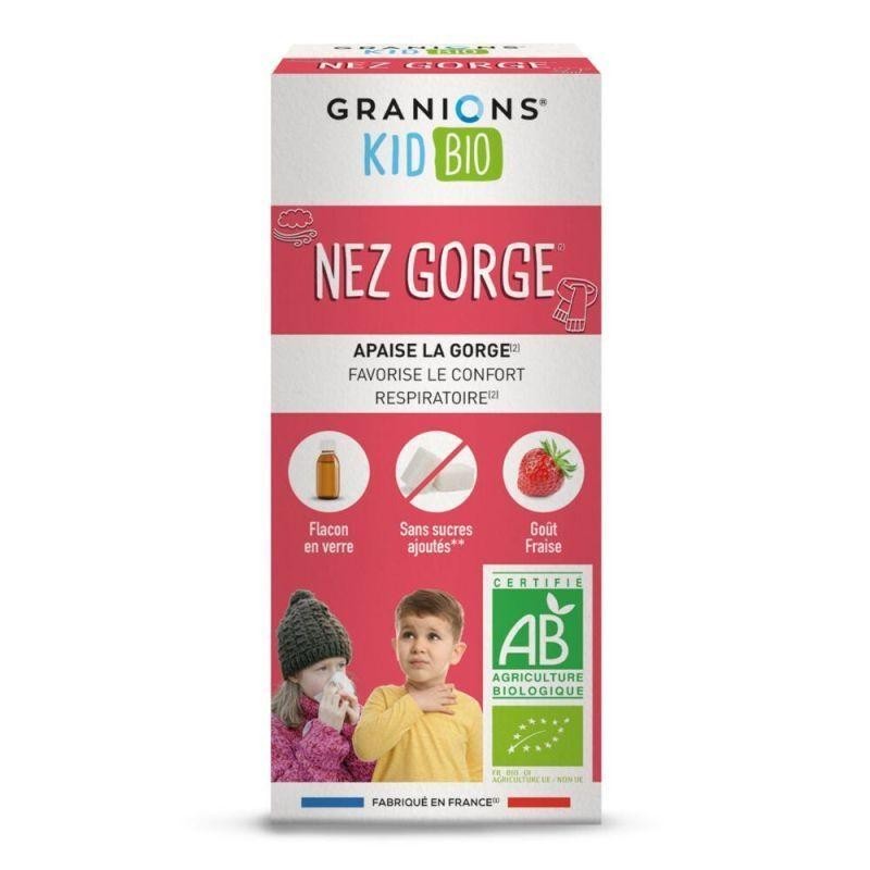 Sirop Nez Gorge bio pour enfants