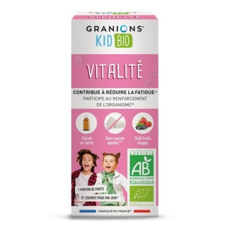 Sirop Vitalité Enfants bio Granions