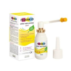 Pediakid Spray Nez Gorge 30 ml - Spray apaisant pour voies respiratoires des enfants