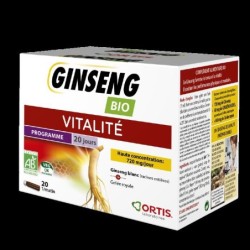 Ginseng bio d'Ortis pour tonus et vitalité - Complément naturel