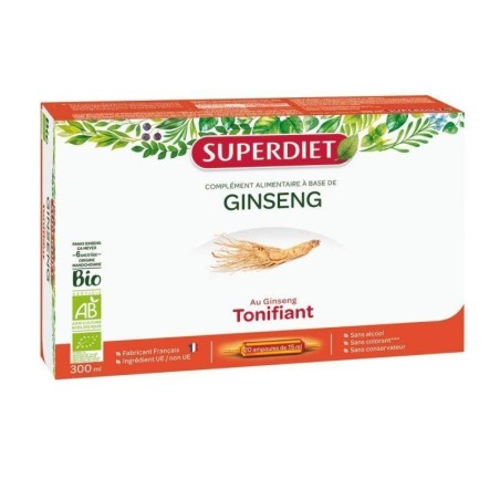 Flacon de Ginseng bio Super Diet 50 ml