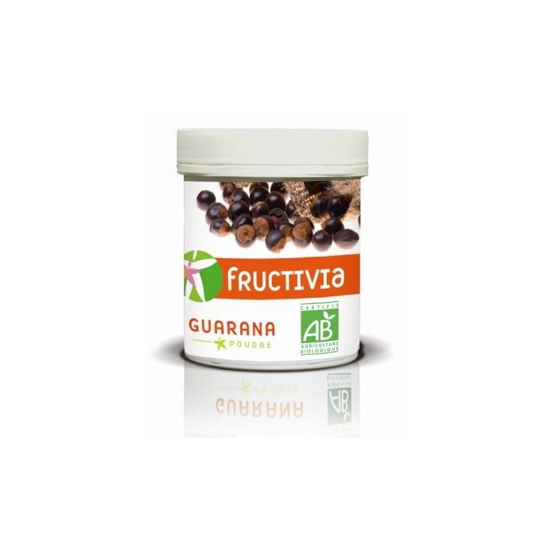 Guarana bio en poudre de Fructivia - Stimulant naturel pour vitalité et gestion du poids.