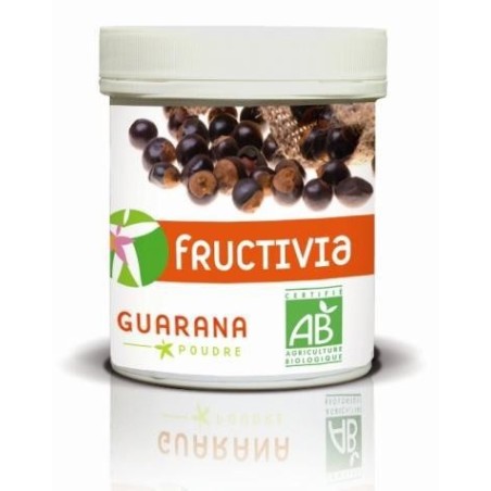 Guarana bio en poudre de Fructivia - Stimulant naturel pour vitalité et gestion du poids.