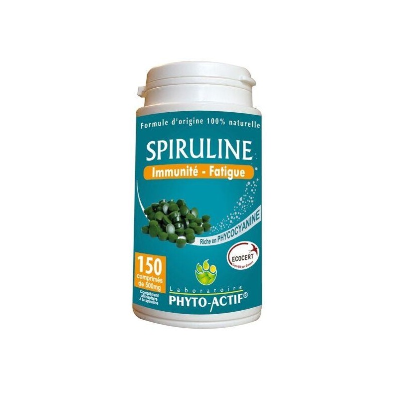 Spiruline 500 mg en comprimé - complément naturel pour vitalité et tonus