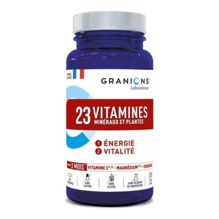Granions 23 Vitamines Minéraux et Plantes - Complément énergétique naturel pour vitalité et bien-être.