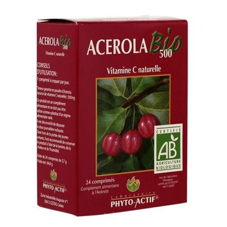 Acérola bio 500 - Complément naturel pour énergie et vitalité