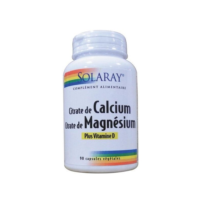Complément alimentaire Solaray Calcium Magnésium Vitamine D