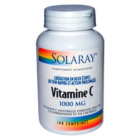 Vitamine C 1000 mg Solaray - Soutien immunitaire naturel et bien-être général