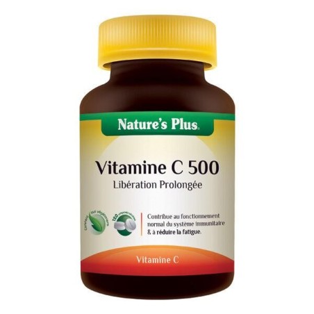 Vitamine C 500 Action Prolongée Nature's Plus - complément pour vitalité et immunité