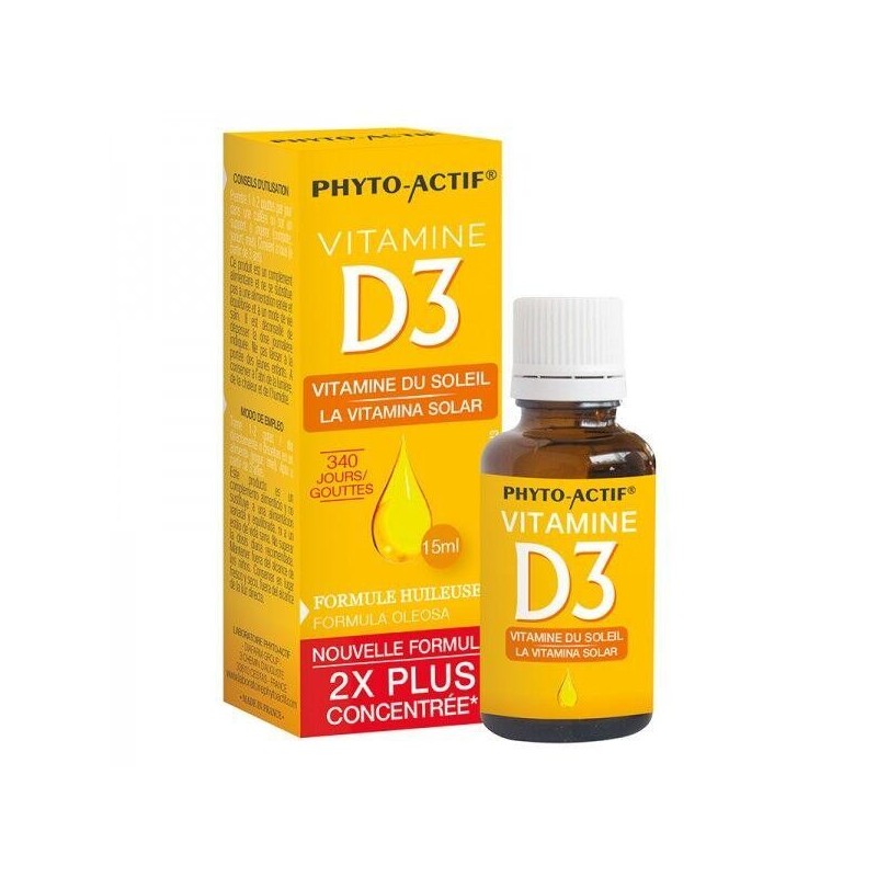 Flacon de vitamine D3 Phyto-actif