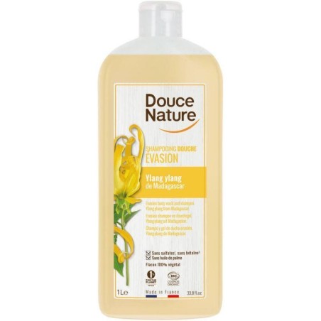 Shampoing douche Evasion Ylang Ylang  bio - 1 litre