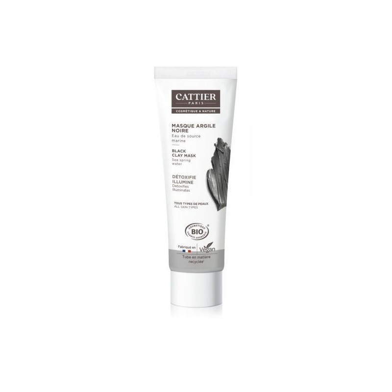 Masque Argile Noire  Eau de source marine Tube 100 ml