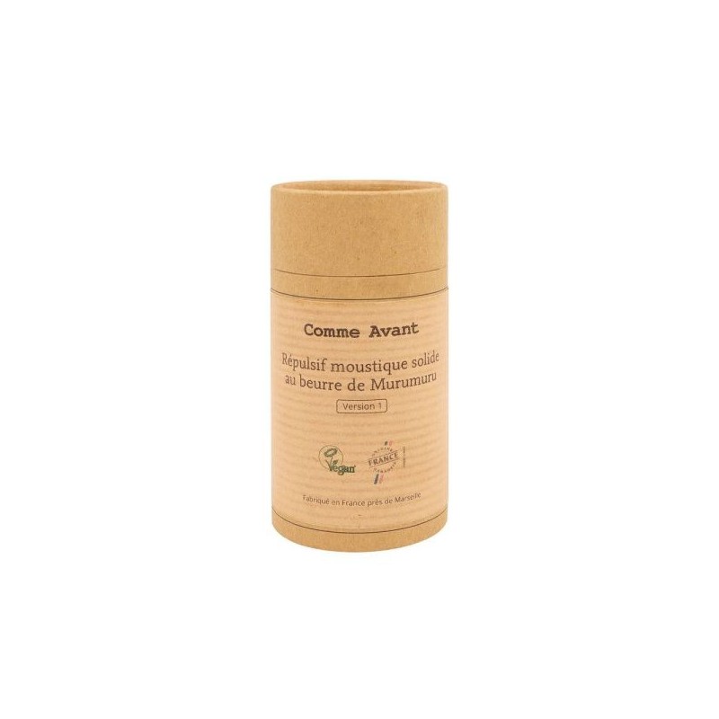 Répulsif moustique solide au beurre de Murumuru 80 g