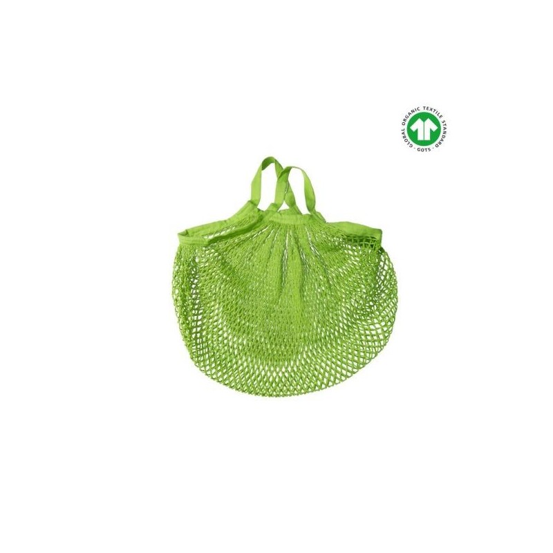 Sac filet à provisions coton  Vert