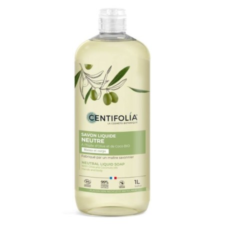 Savon liquide neutre huile d'Olive et de Coco Flacon 1 litre