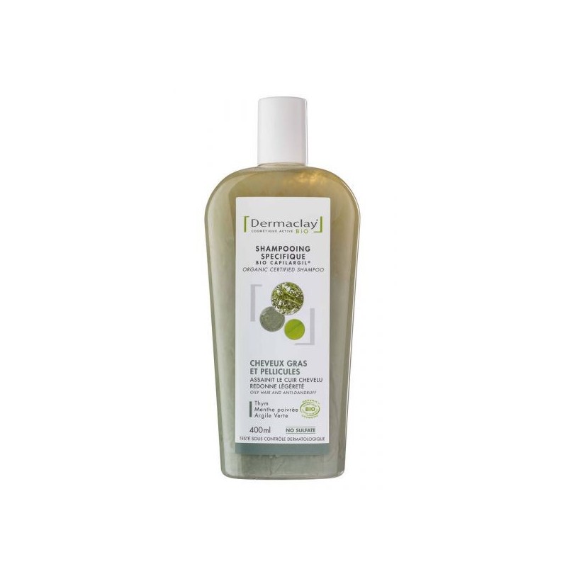 Shampoing cheveux gras & pellicules (argile Verte)