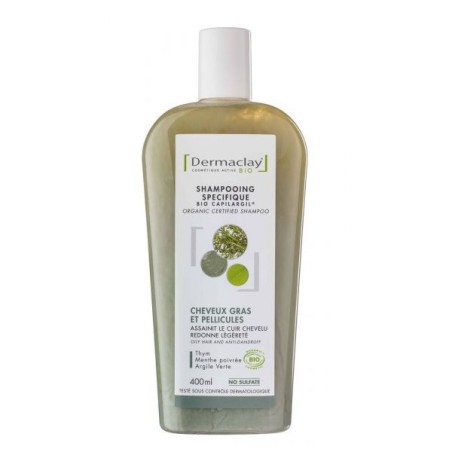 Shampoing cheveux gras & pellicules (argile Verte)