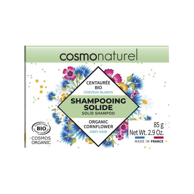 Shampoing solide cheveux blancs Centaurée 85 g