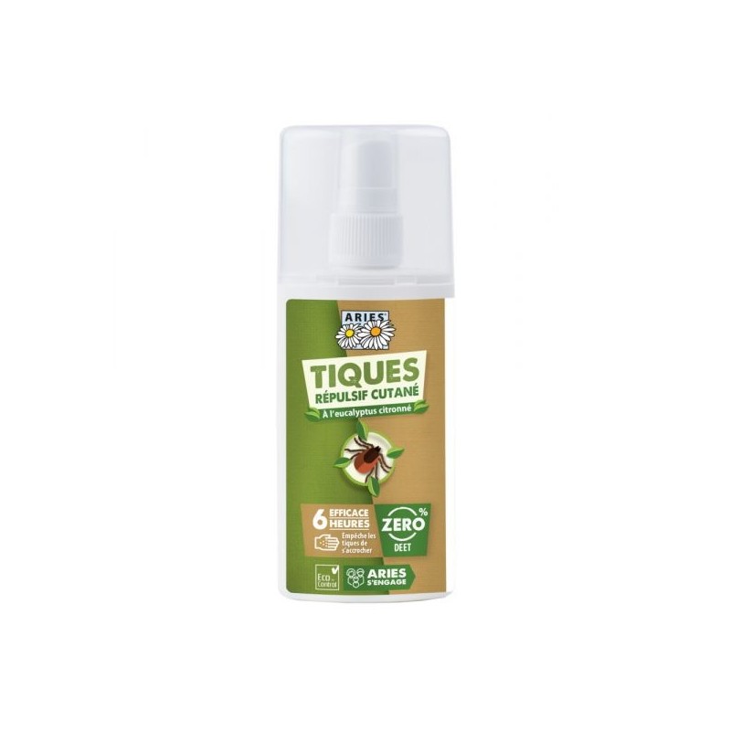 Tiques spray répulsif cutané 100 ml