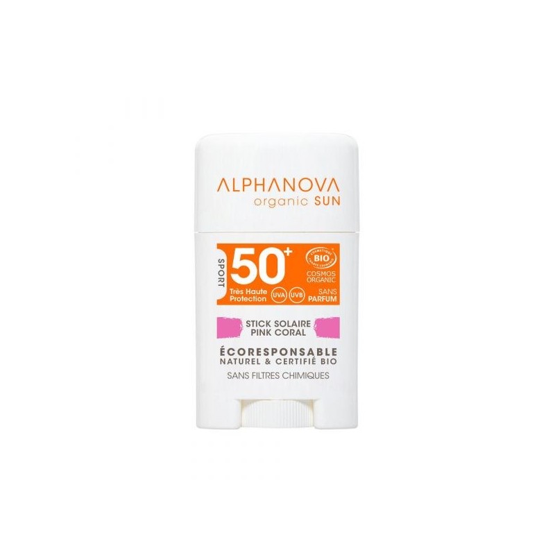 Stick solaire rose SPF 50+ sans parfum 12 g
