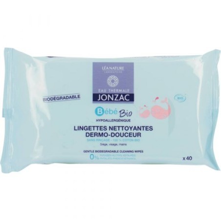 Lingettes nettoyantes dermo-douceur 40 lingettes